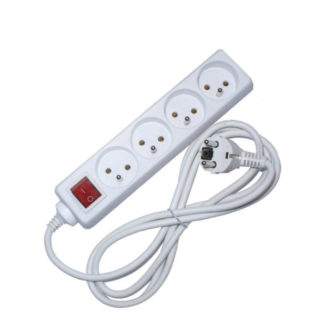 Przedłużacz elektryczny 3m - biały