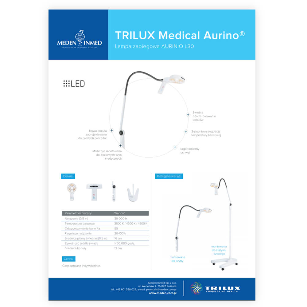 Ulotka Trilux Medical Aurino – A4 2018 - obrazek 2