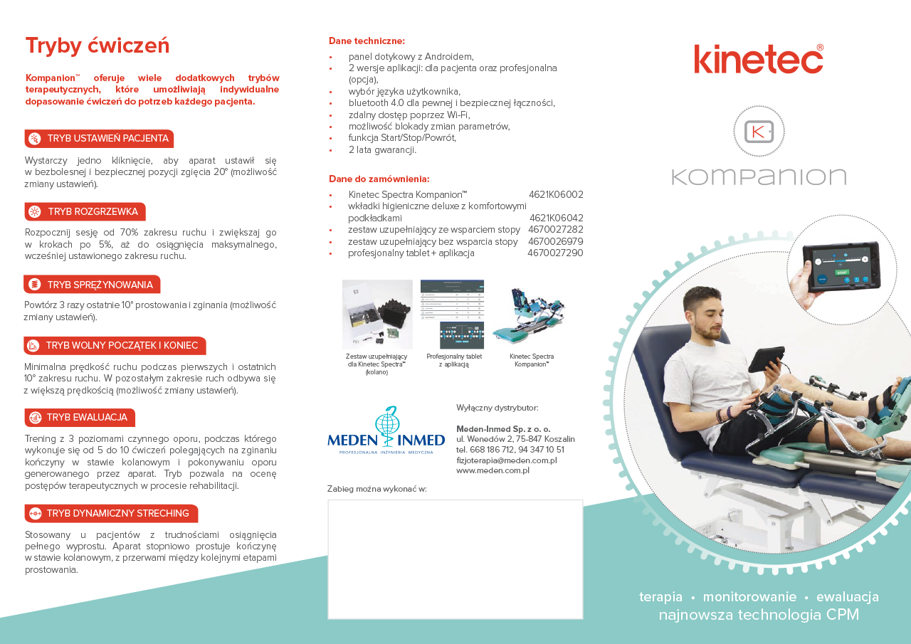 Ulotka ABC Kinetec Kompanion - 3xDL 2018