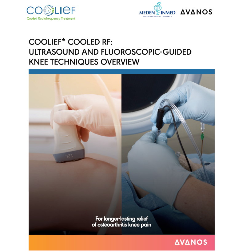 Ulotka Coolief Ultrasound and Fluoroscopic - Guided Knee Techniques Overview Avanos EN - 2xA4 2021