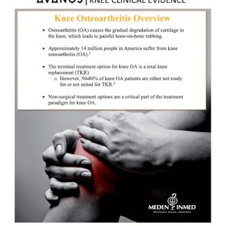 Broszura Knee Clinical Evidence Osteoarthritis AVANOS EN - A4 2021