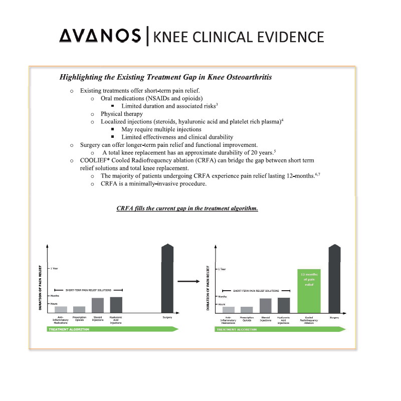 Broszura Knee Clinical Evidence Osteoarthritis AVANOS EN - A4 2021 - obrazek 2