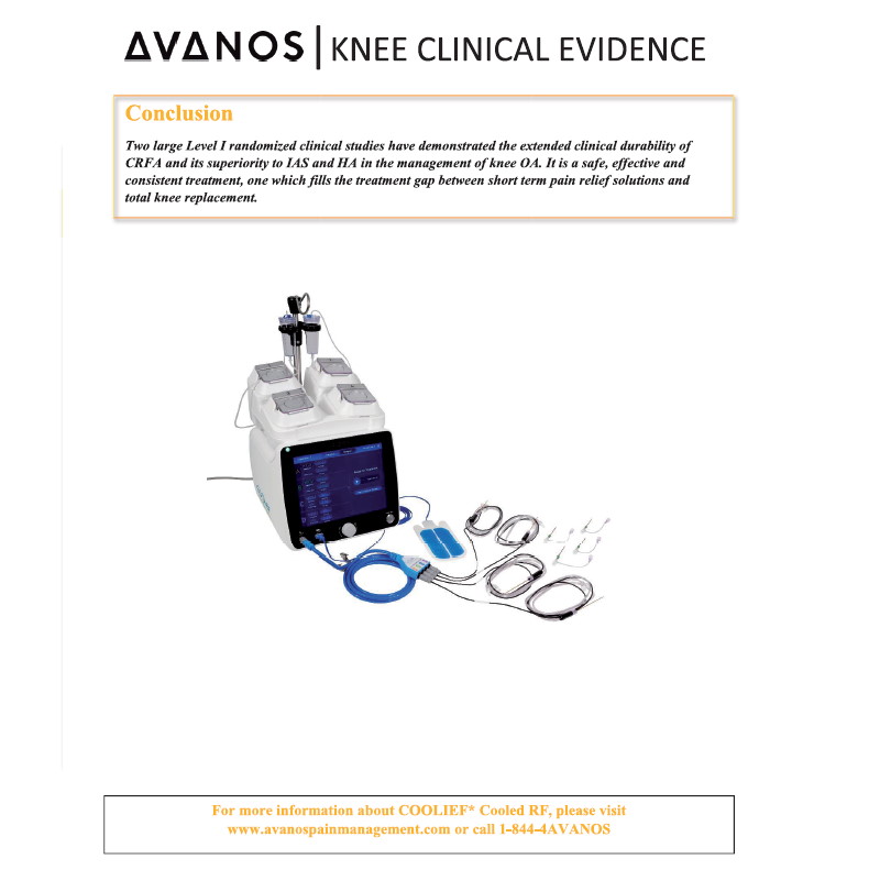 Broszura Knee Clinical Evidence Osteoarthritis AVANOS EN - A4 2021 - obrazek 3