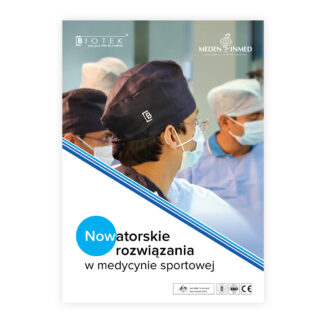 Ulotka Nowatorskie Rozwiązania w Medycynie Sportowej Biotek- A4 2023