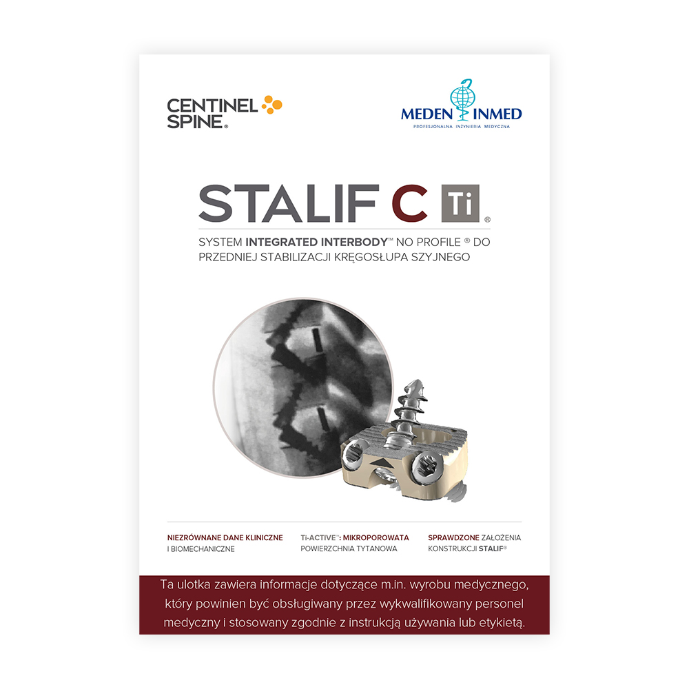 Ulotka Skrócona Karta Produktu dla ACDF Stalif C-Ti - A4 2023