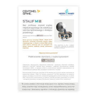 Ulotka Centinel Spine Stalif M-ti - A4 2023