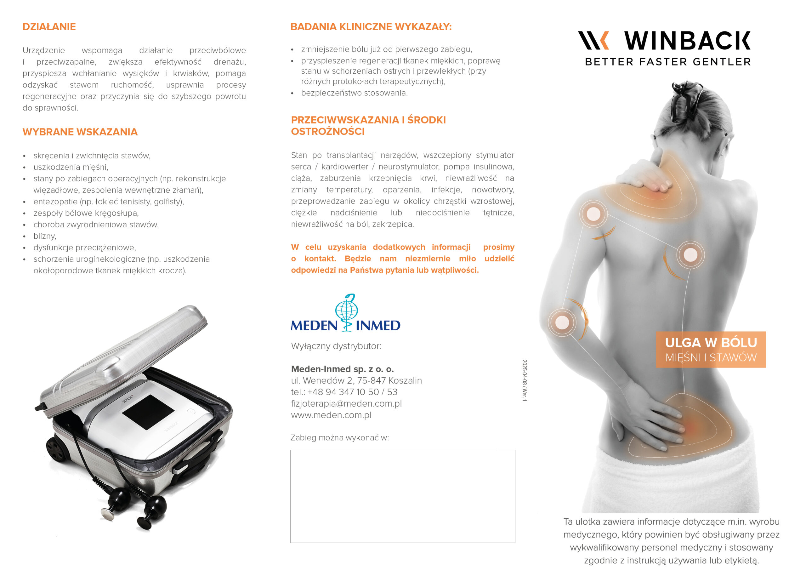 Ulotka Winback 1s i 3se - 3xDL 2025